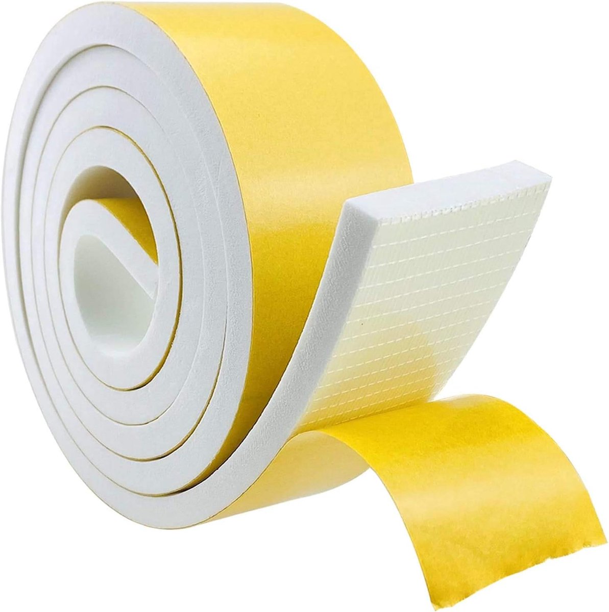 Sealing Tape Foam 50mm x 10mm - Zelfklevend Wit - Weerbestendig - Geluiddemping voor Deuren en Ramen - SnelShoppen
