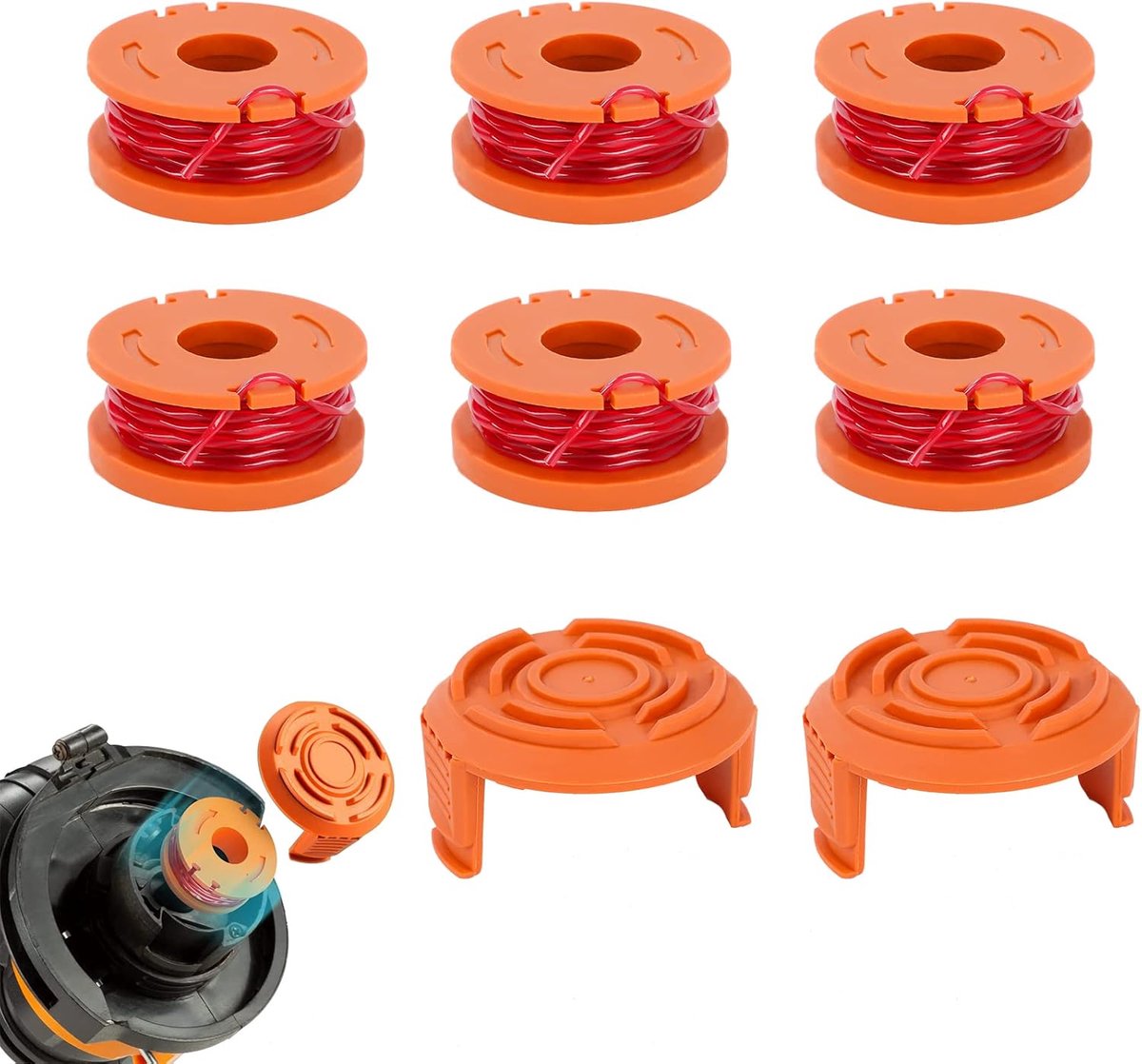 Grasmaaier Spoel 3m - Vervangingsspoel - Verbeterde maai-efficiëntie - Geschikt voor alle 20V Worx grasmaaiers - SnelShoppen