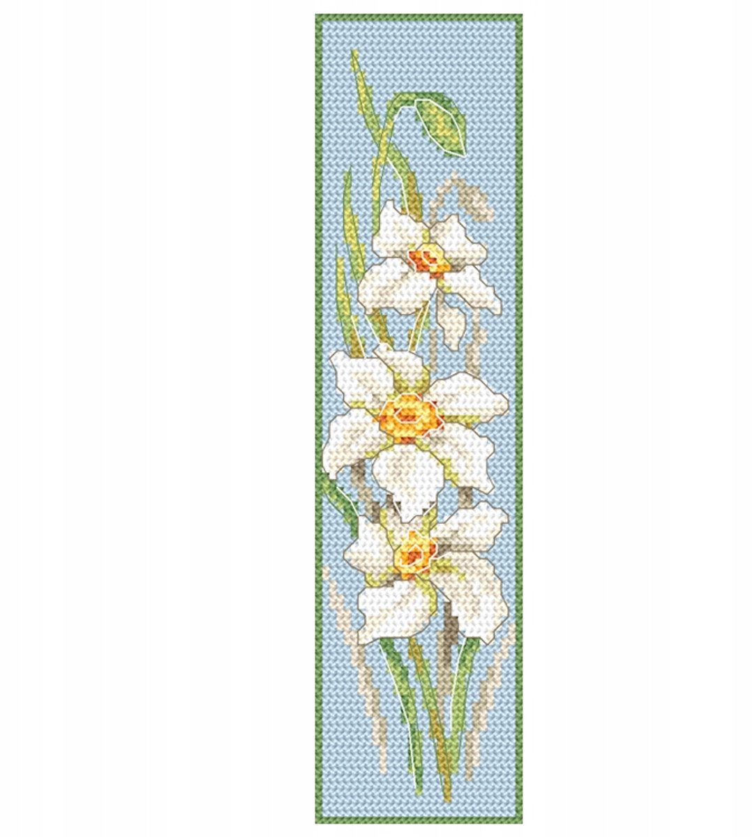 Borduurpakket Kruissteek - Boekenlegger met Narcissen