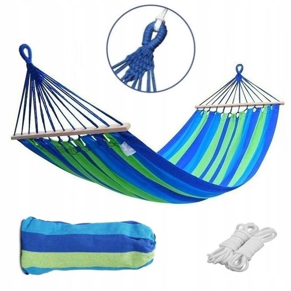 Merloos Tuinhangmat met Stang tot 150 kg - Comfortabele Rocker