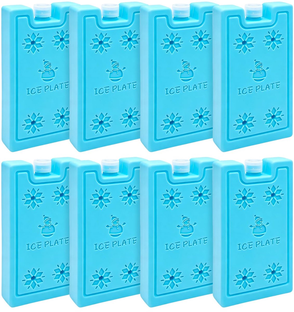 Koelelementen 8 stuks – Herbruikbaar – Compact formaat – Ideaal voor koelboxen - ShopVlot
