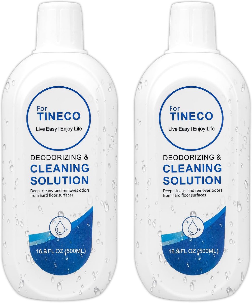 Vloerreinigingsoplossing 2 flessen - Geschikt voor Tineco - Professionele reiniger - Verwijdert vuil van harde vloeren - ShopVlot