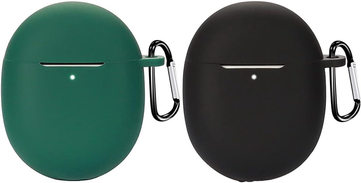 Silicone case voor Google Pixel Buds Pro - Schokbestendig - 3D Cartoon zwart-groen - Bescherming en stijl - ShopVlot