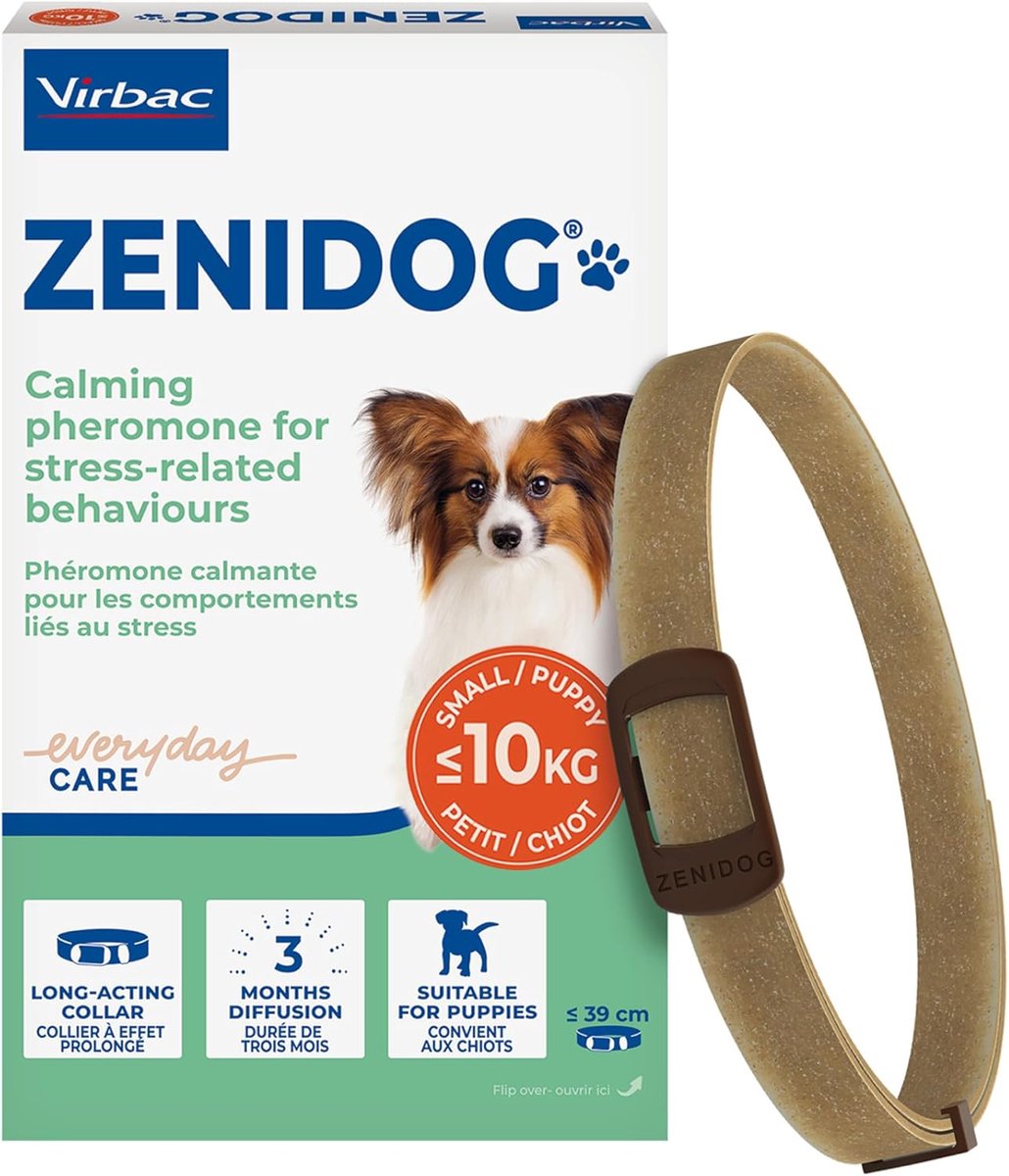 Kalmerende halsband voor kleine honden - Feromonen - Stress & angst ondersteuning - SnelShoppen