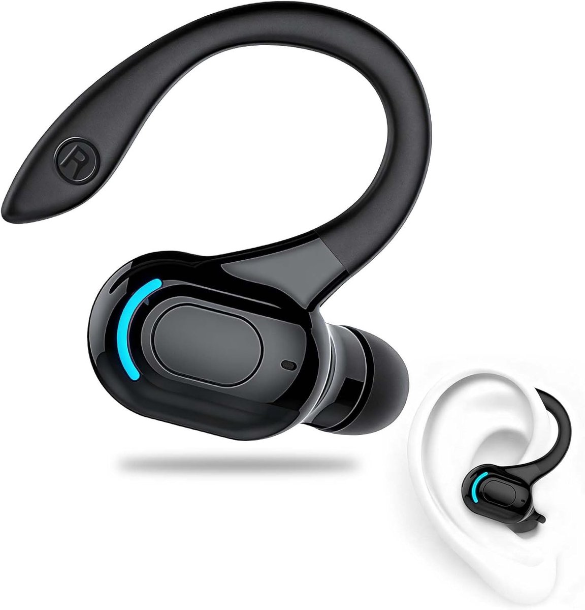 Bluetooth hoofdtelefoon V5.2 - Handsfree met microfoon - 360° ontwerp - Ideaal voor kantoor en onderweg - SnelShoppen