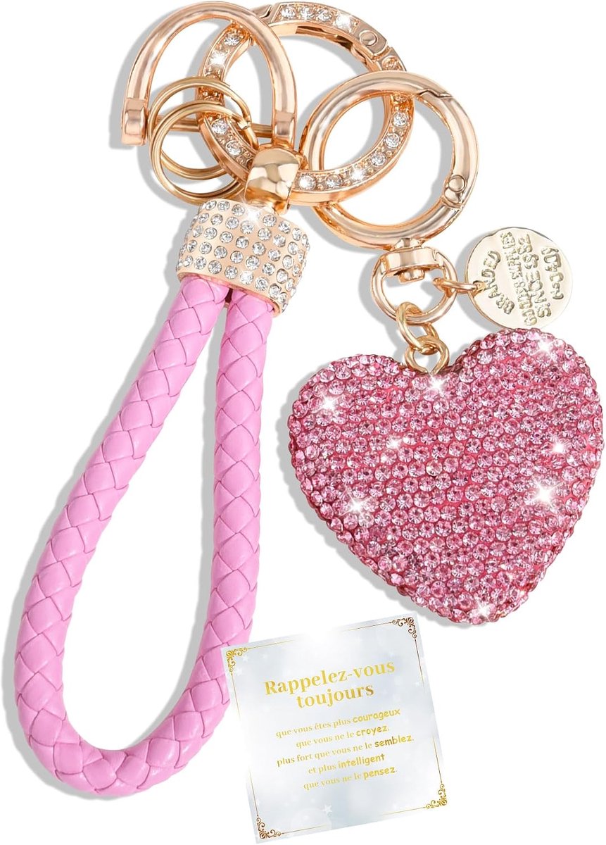 Sleutelhanger voor dames - schattig ontwerp - perfect cadeau - voor elke gelegenheid - SnelShoppen