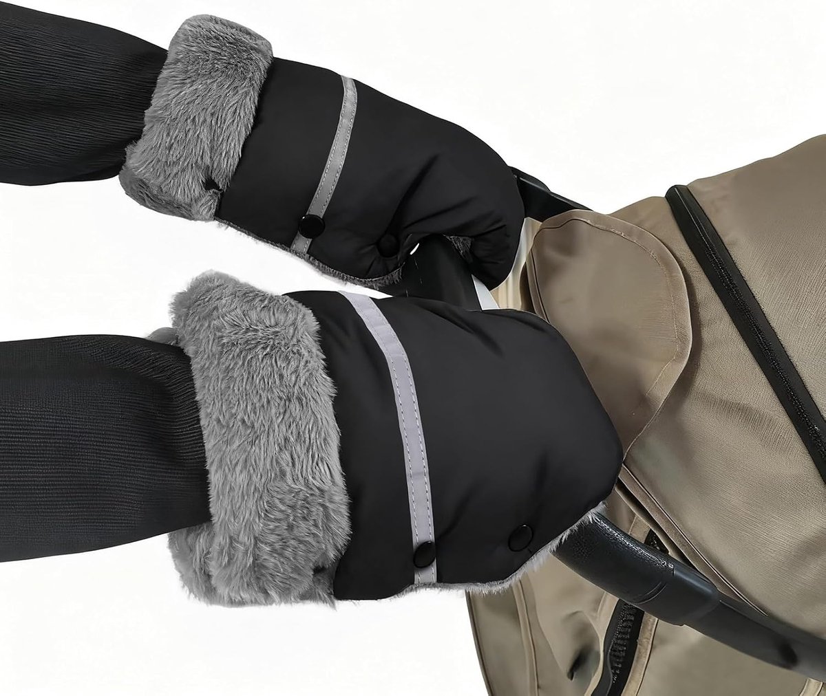 Handmuff universeel - warm en waterdicht - voor kinderwagens - comfortabel grip - ShopVlot