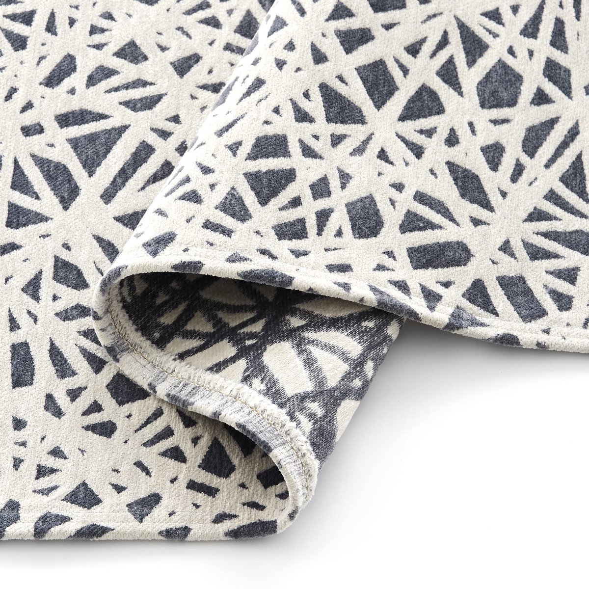 Tapijt woonkamer 160 x 230 cm - grijs polyester - zeer zachte textuur - ideaal voor elke ruimte - ShopVlot
