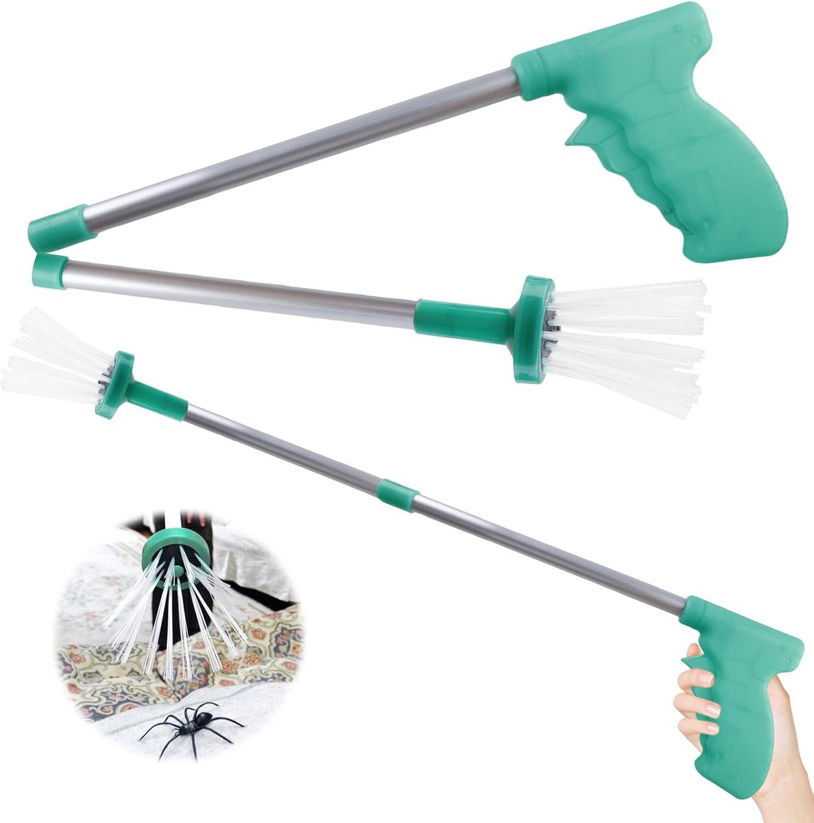 Insectenvanger 75 cm - Opvouwbaar - Handgreep - Veilig vangen en verwijderen - ShopVlot