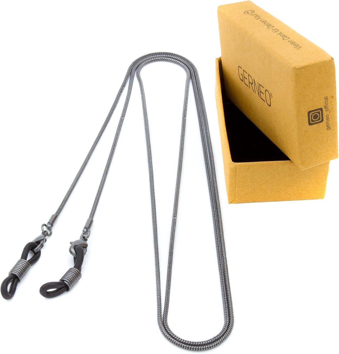 Brilketting zwart - unieke hoogkwalitatieve brillenkoord - trendy en praktisch - perfect voor dagelijks gebruik - ShopVlot