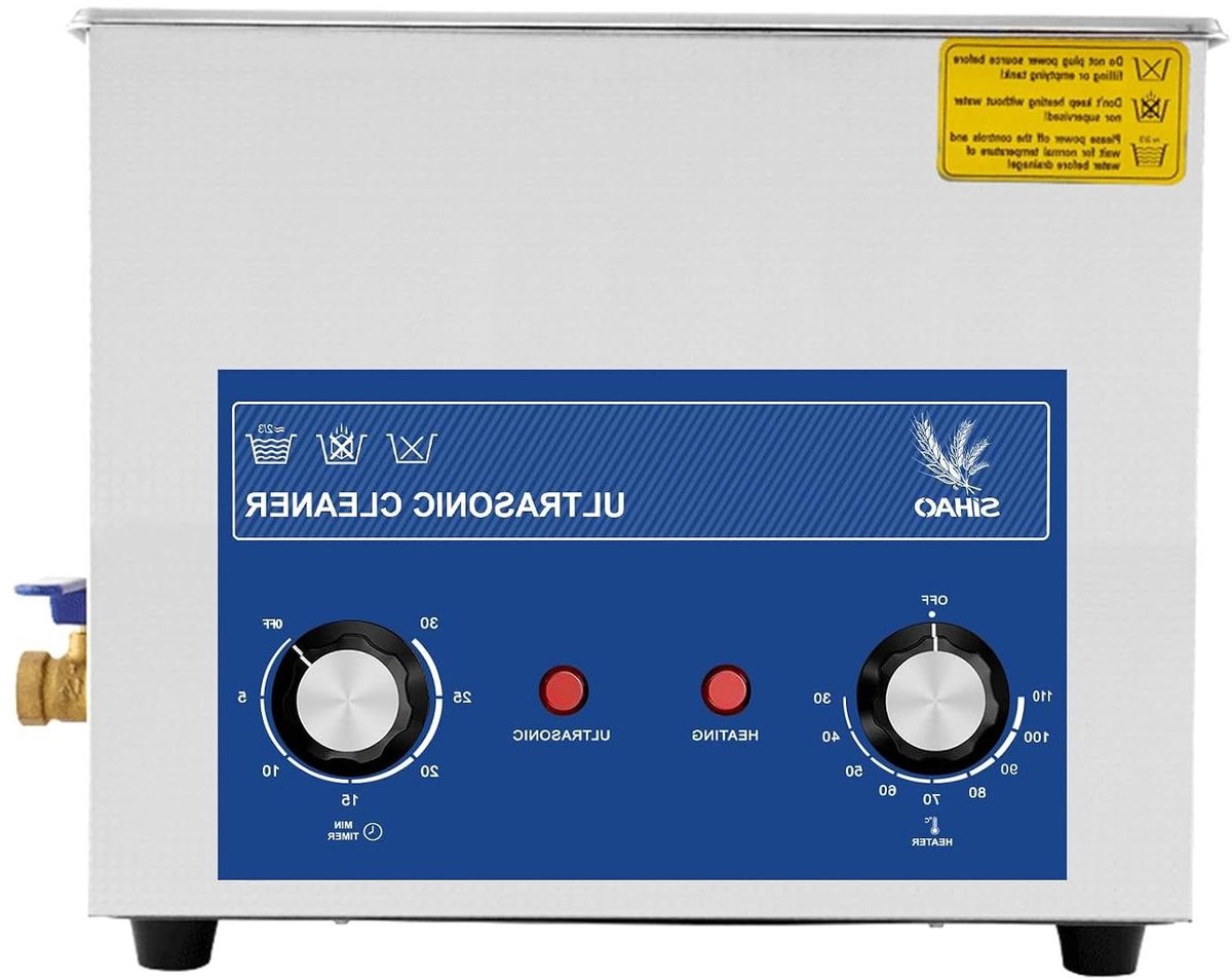 Ultrasoon Reiniger - Reinigingsmachine Cavitatie - Dieptereiniging Voorwerpen - Met Verwarming Timer - 10 Liter - Zilver