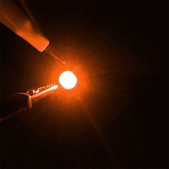 10x krachtige LED-chips 3W, oranje, op aluminium bord, superhelder, brede stralingshoek — afbeelding 2