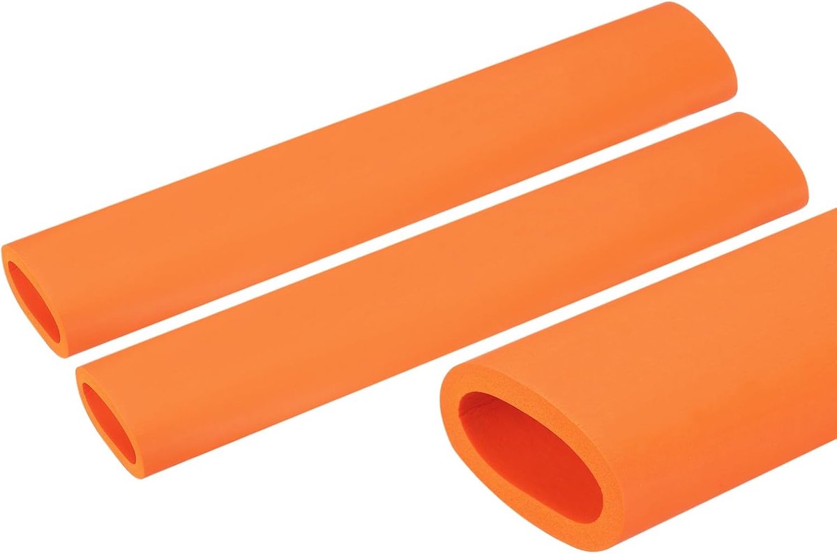 Buisisolatie schuim, diameter 30mm isolatiedikte 6mm verwarmingsbuisbekleding voor fitnessapparatuur, buizen, handgrepen (Oranje)