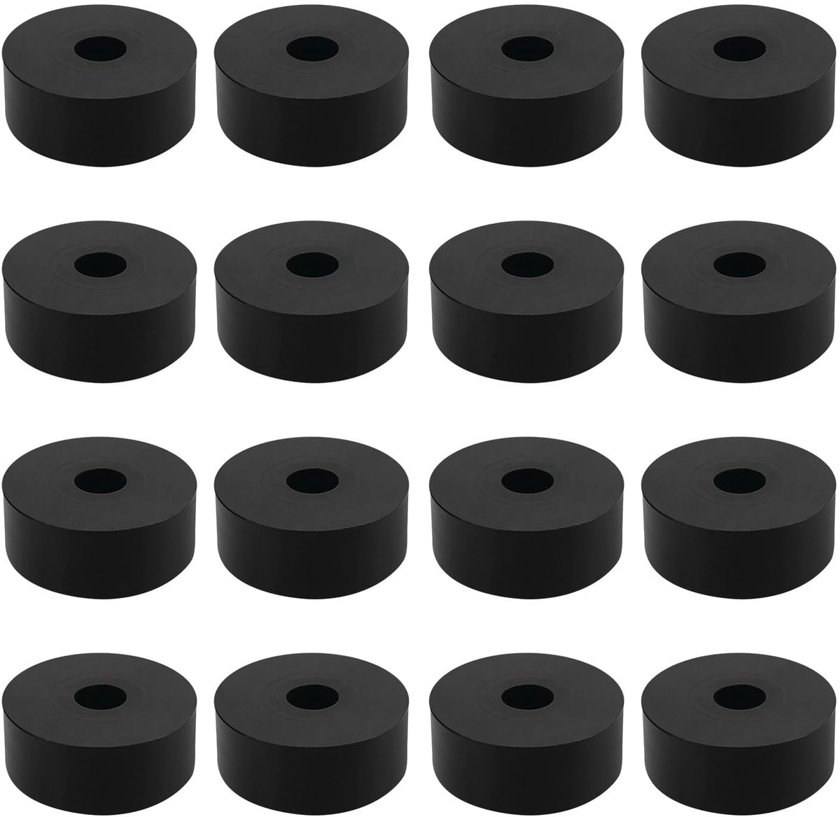 16 stuks rubberen afdichtingen, M6 kunststof afdichtingen, 20 mm buitendiameter, 6 mm binnendiameter, 6 mm dik, kunststof afstandhouders voor thuis, auto, containers.
