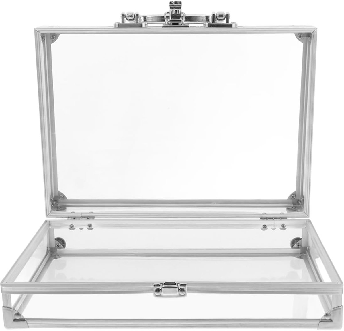 aluminiumlegering cosmeticakoffer kroonkoffer afsluitbare aktetas vitrines kroon vitrine aluminium aktetas prijskast CNC-freesmachine geluidsreductie of