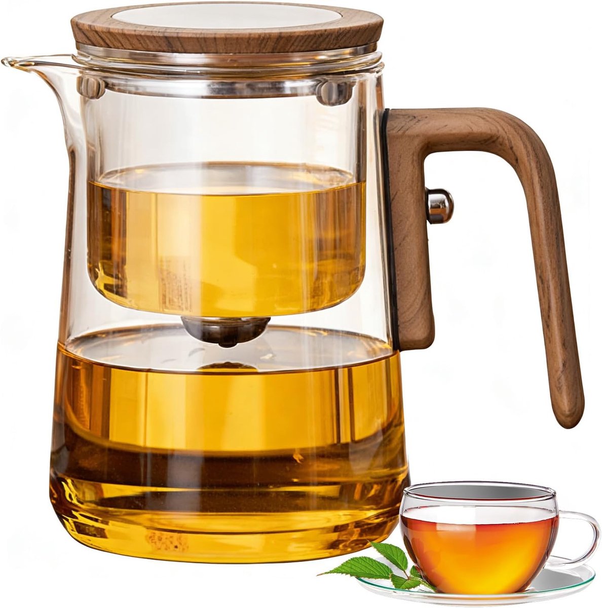 huishouden en wonen ›Keuken, koken & bakken›Series, bestek & glazen›Servies & Servies ›Thee- en koffiepotten›Theepotten voor één kopje (800ml)