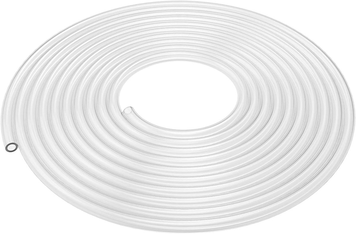 Siliconen Slang, Hittebestendige Siliconen Slang van Voedselveilig Materiaal, 9 mm Buitendiameter x 6 mm Binnendiameter, Zeer Elastisch en Sterk, Transparant, 6 Meter