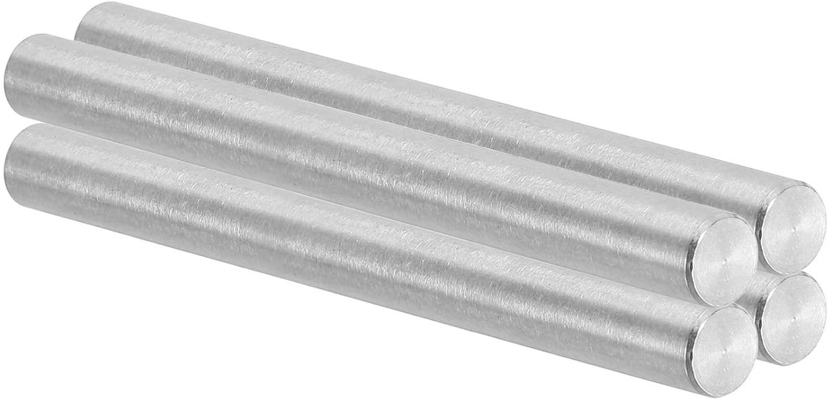 8 mm x 90 mm pluggen roestvrij staal 4 stuks 304 roestvrij staal steekpennen plankpennen steunstang metalen bevestigingselementen voor planken, meubelbevestigingsonderdelen zilver