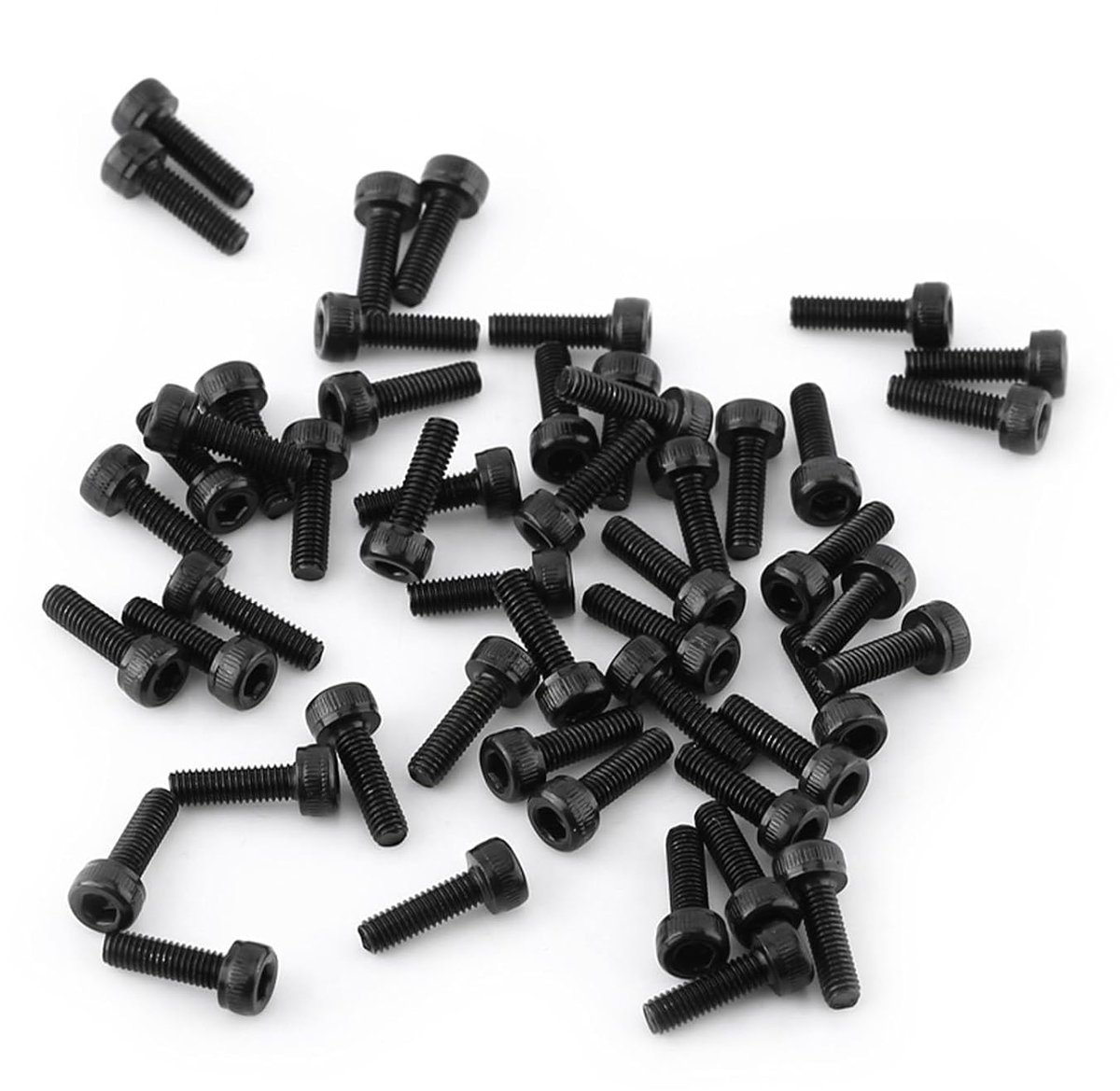 Zwarte Zeskantige Dopschroefboutenset, 12,9-Kwaliteit Gelegeerd Koolstofstaalbevestiging, Accessoire Voor Reparatiegereedschap, 4-50 Mm, Met Hoge Sterkte(M3*10mm 50 pcs/pack)