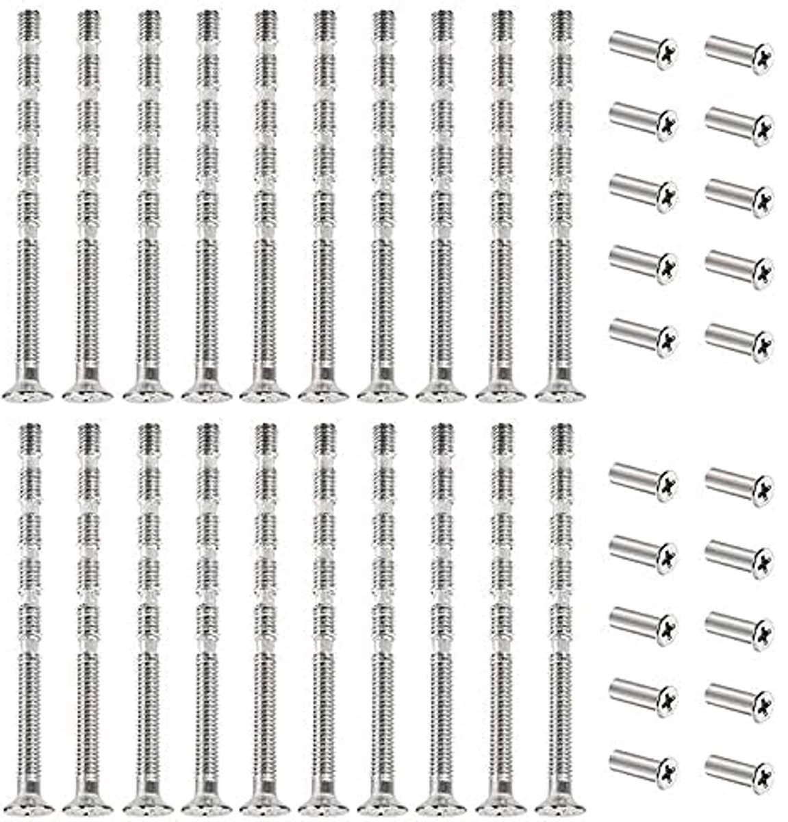 20 stuks M4 deurgrepen - verbindings- en bevestigingsschroeven voor deurgrepen