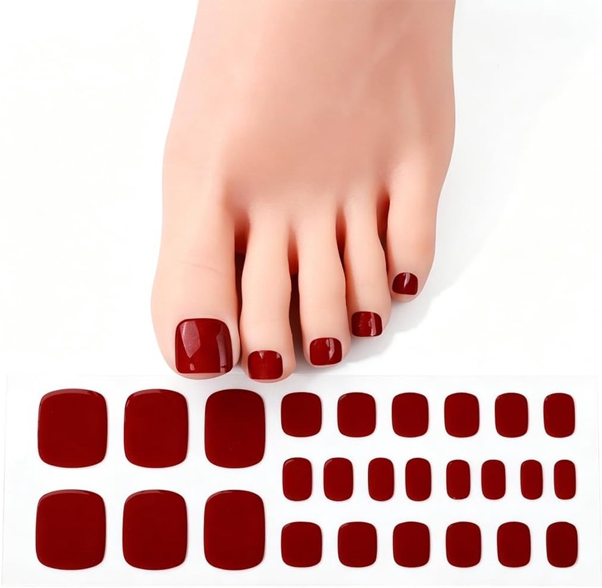 UV-geharde nagelbladen 26 stuks - zelfklevend - gellak van echte UV-gel - compleet voor manicure - SnelShoppen