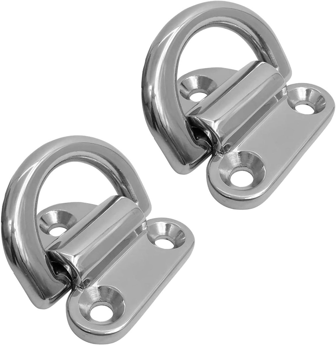 Klemmen 2 stuks - Vouwbare pad oog - Stevig en corrosiebestendig - Ideaal voor trailers - SnelShoppen