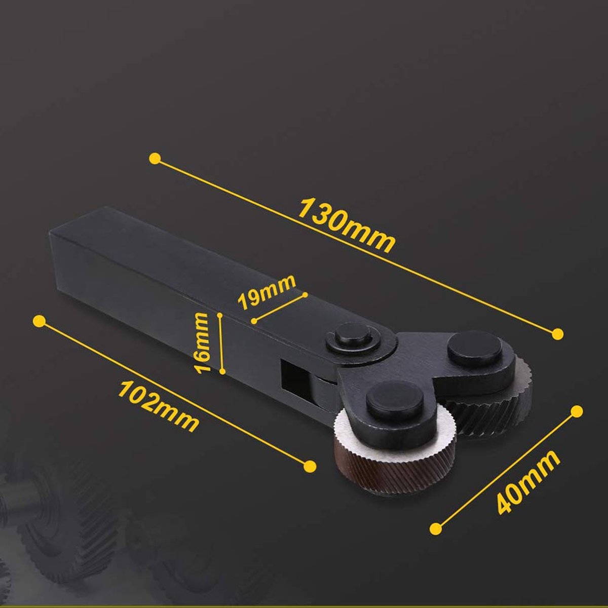 Knurling Wheel Tools - Staal - Dubbele wielen met schuine tanden - Voor precisiewerk op draaibank - SnelShoppen