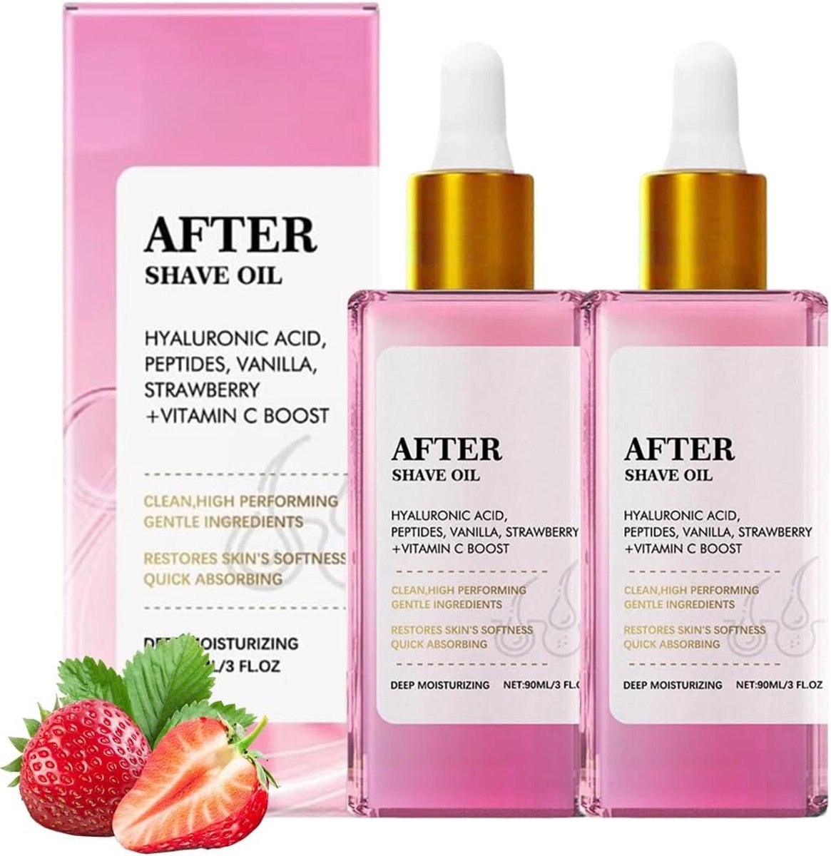 Scheerolie 2-pack 90 ml - Ontharingsverzachtend - Kalmerende werking - Geschikt voor alle huidtypen - SnelShoppen