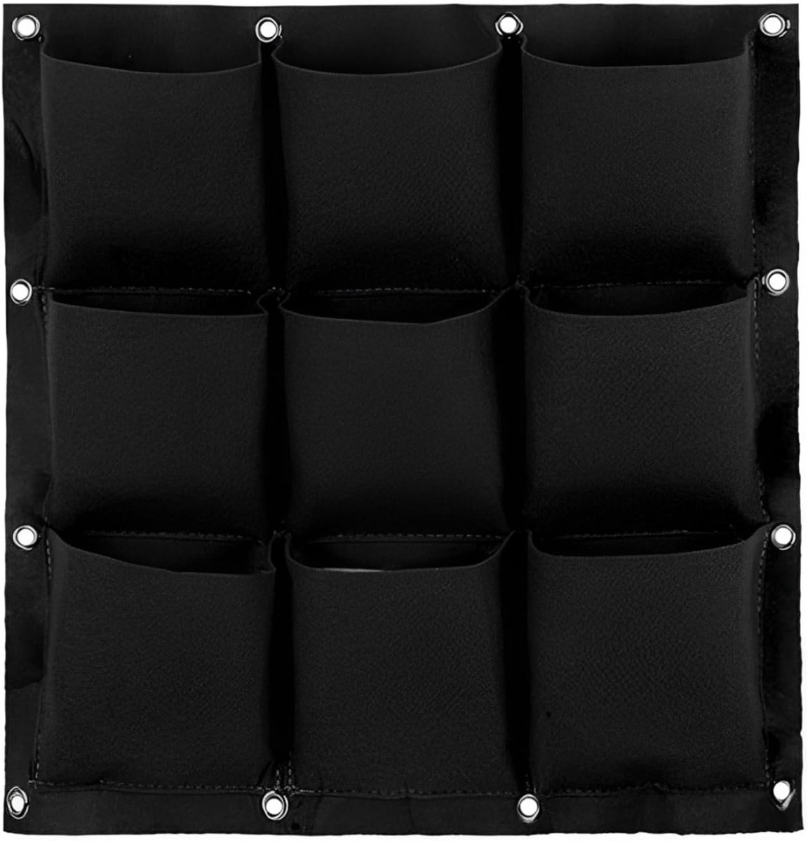 Verticale plantenzak 9 pockets - ademend vilt - UV-bestendig - perfect voor balkon of tuin - SnelShoppen