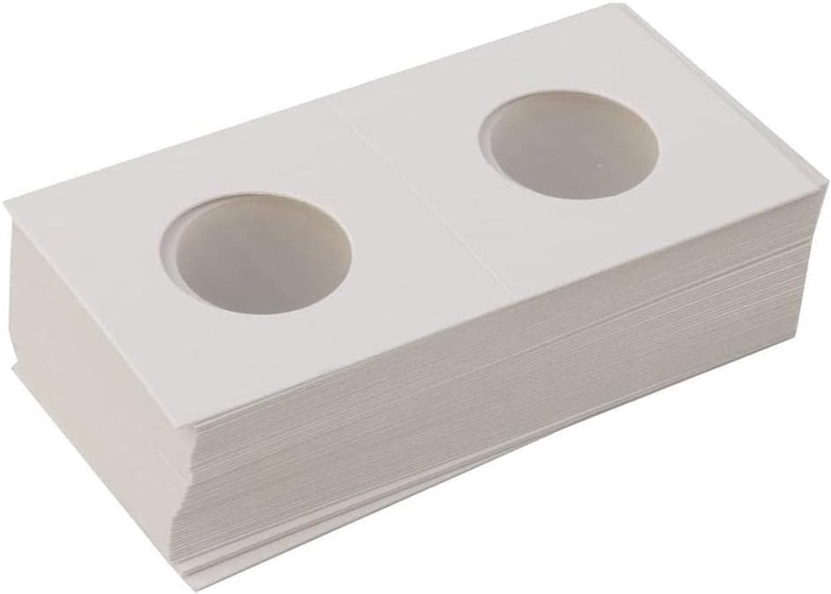 Munt houder 50 stuks - 37mm/1.46 inch - Karton met Mylar - Bescherming voor munten - SnelShoppen