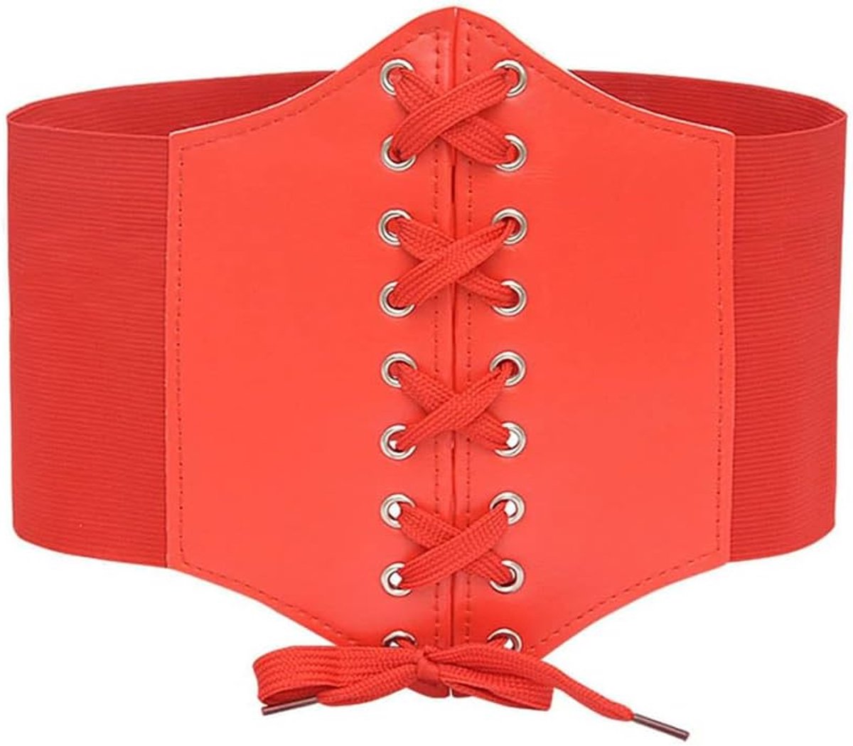 Corset voor vrouwen - zwart pirate model - elastisch leer - retro uitstraling voor Halloween - SnelShoppen