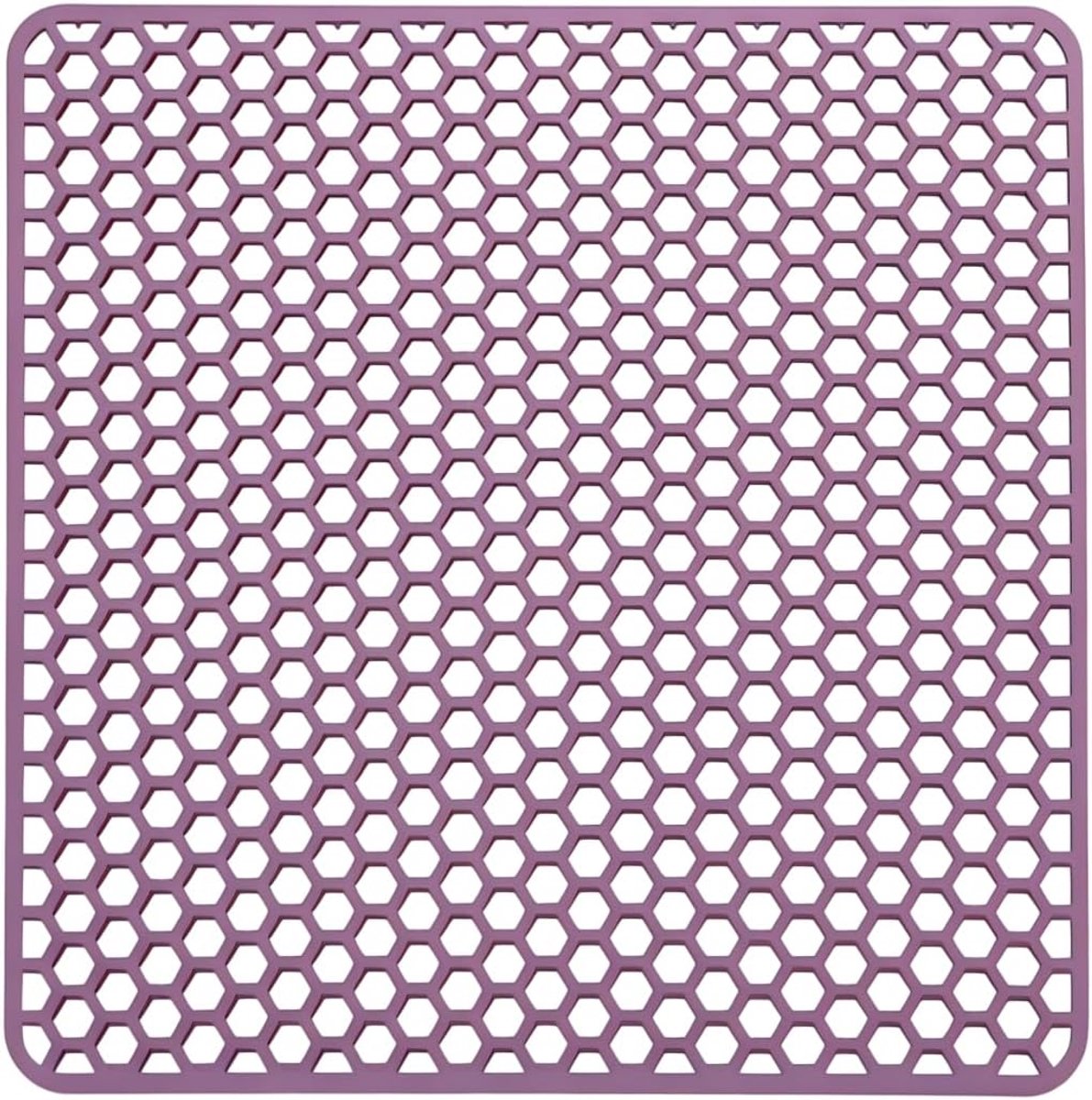Afvoerputje mat 34,5 x 34,5 cm - silicone - antislip - beschermt aanrecht - SnelShoppen