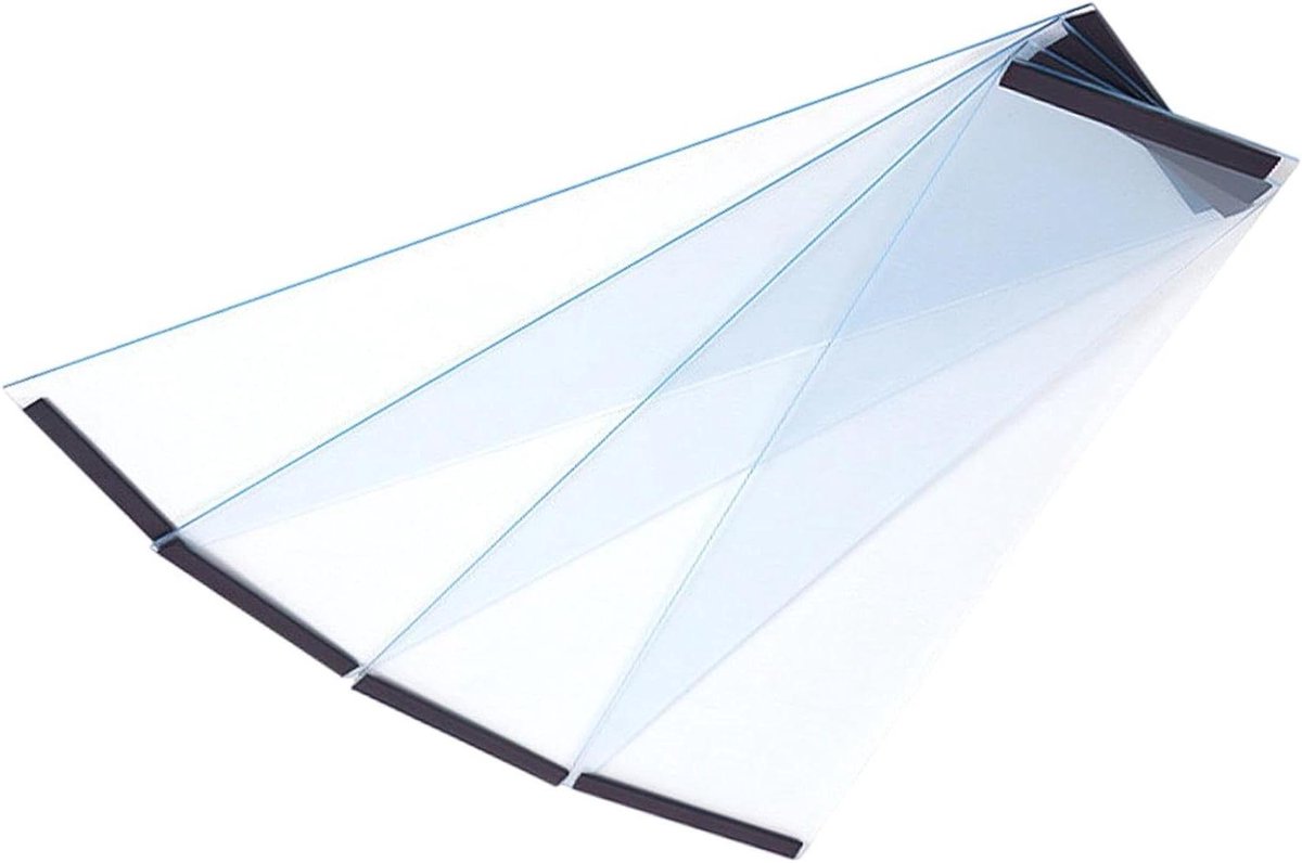 Vogelkooi Geluidswand - Spatbescherming Kooi - Netheid Behouden - Transparant PVC Materiaal - 4 stuks - Transparant