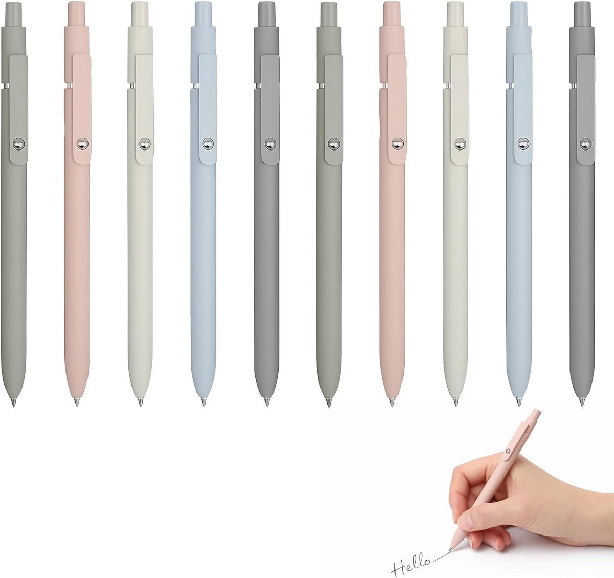 Gelpennen 0,5 mm - intrekbaar - zwarte inkt - ideaal voor journaling - SnelShoppen
