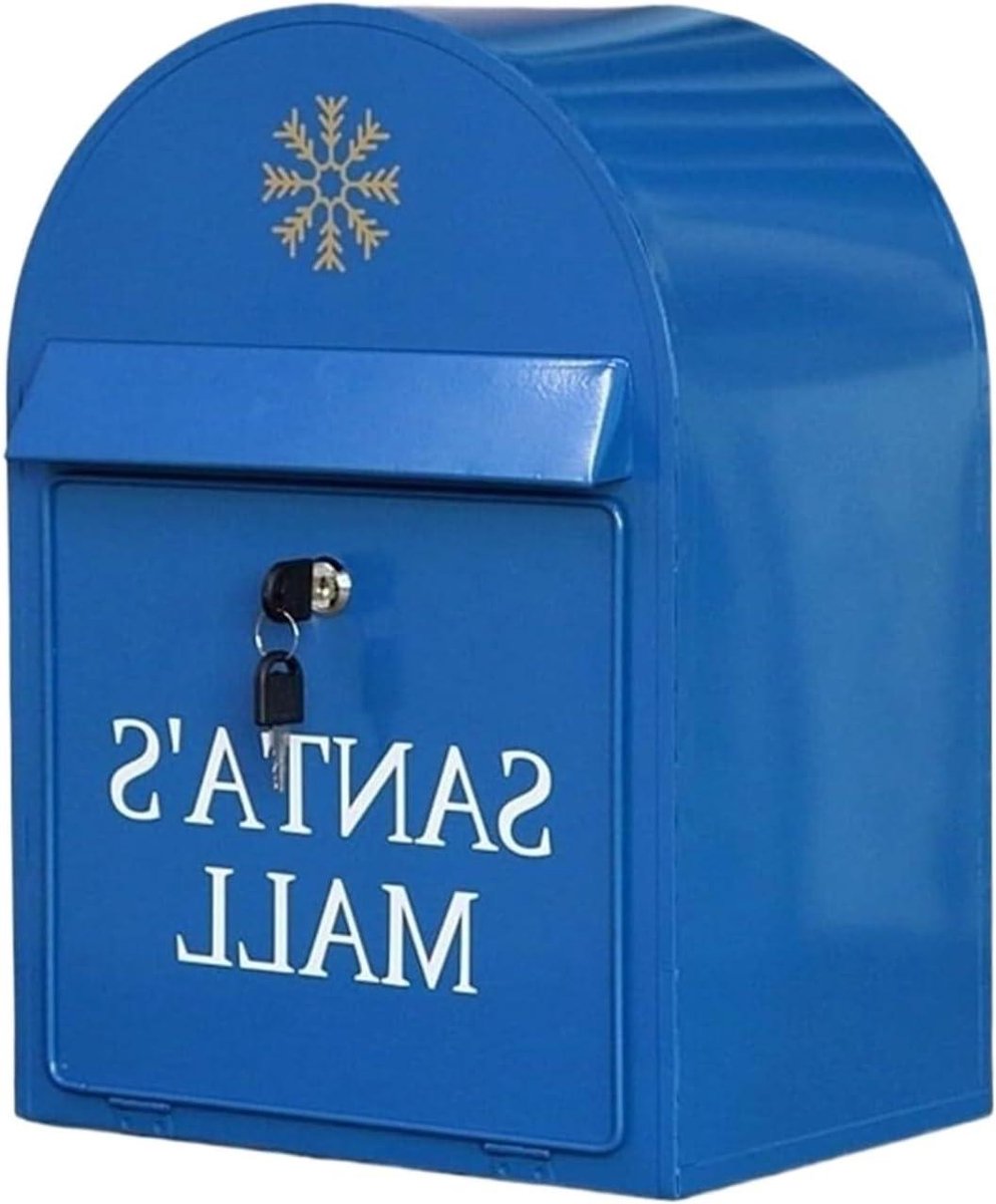Brievenbus - Postbus Pakketbox - Post Veilig Opslaan - Waterdicht Ontwerp - 43 x 33 x 23 cm - Blauw