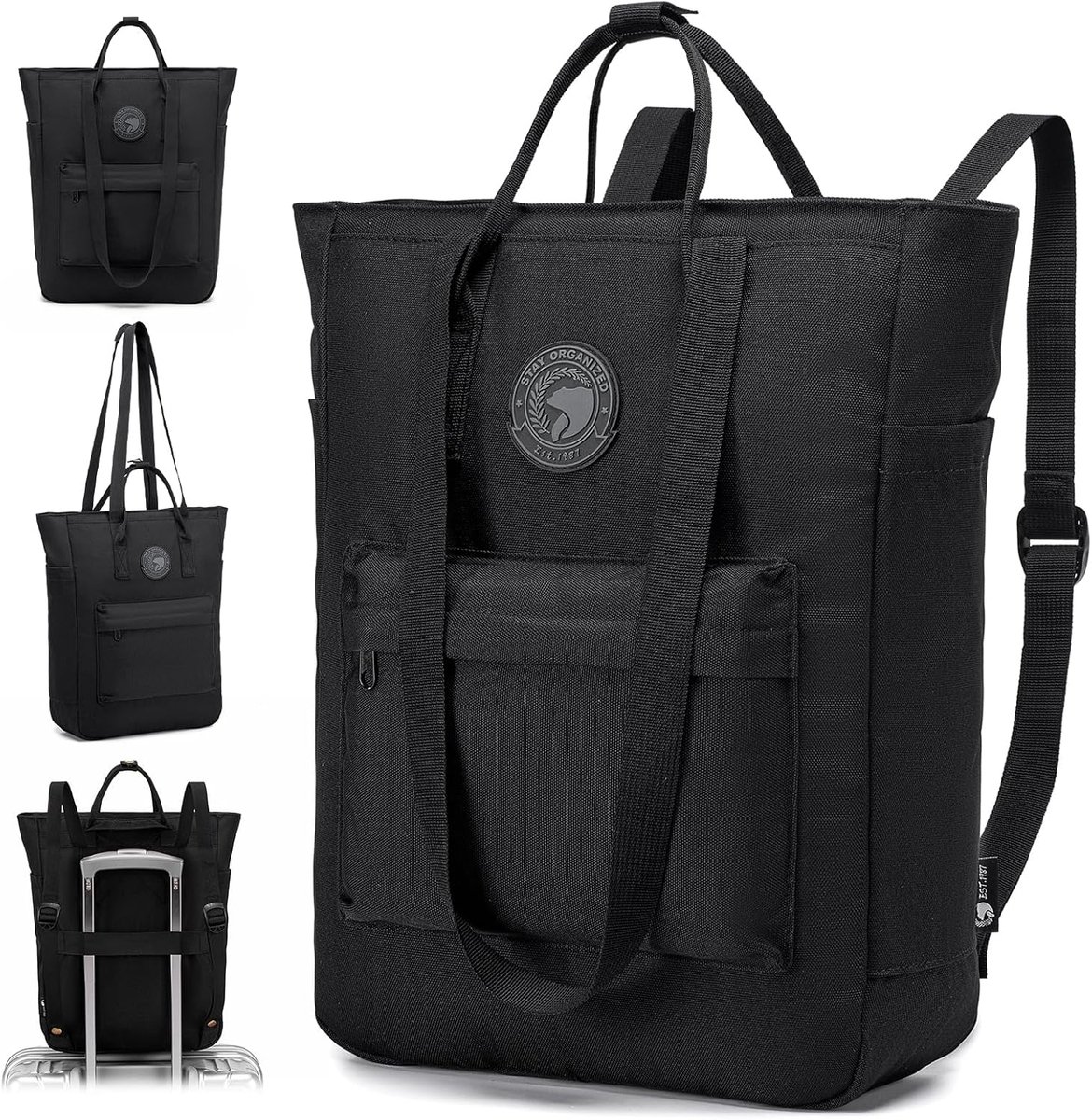 Reisrugzak 40x30x10cm - Waterdicht Oxford - Voor onder de stoel - Voor 14 inch laptop - SnelShoppen