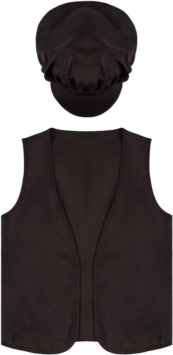 Victoriaanse kostuum kinderen 4-delig - 19e eeuws outfit - jongens arm wees kostuum - perfect voor verkleedfeest - SnelShoppen