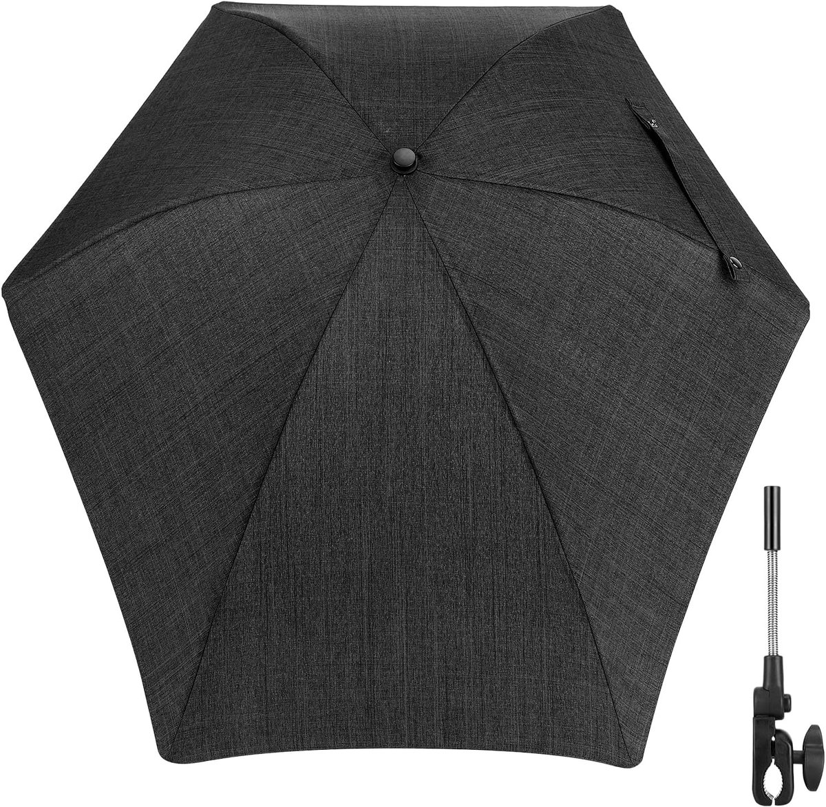 Universele parasol voor kinderwagen 78 cm - UV-bescherming 50+ - flexibel en draaibaar - ideaal voor zonnige dagen - SnelShoppen