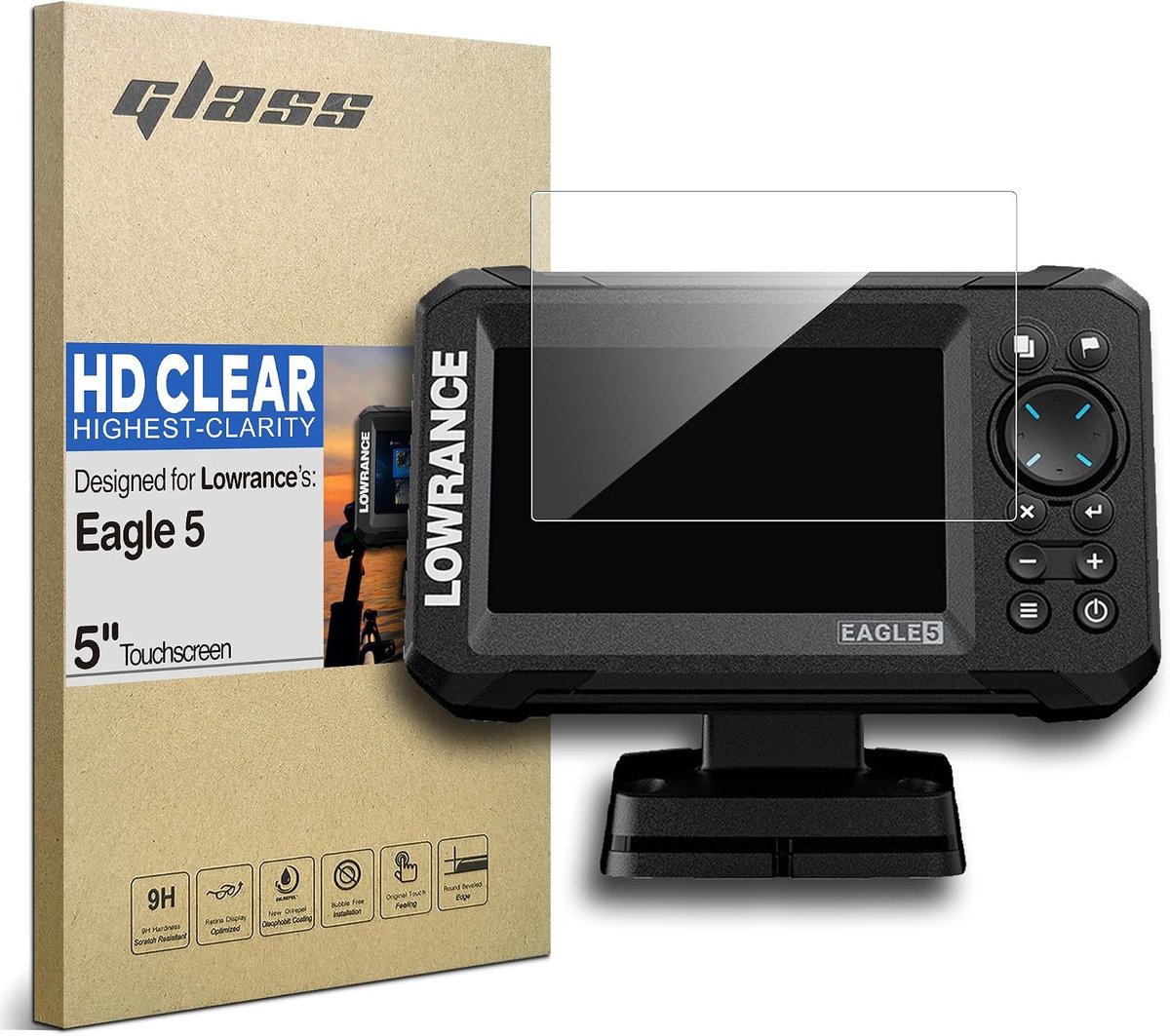 Screenprotector Tempered Glass - 5 Inch - HD-Clear - Bescherming tegen krassen - ShopVlot