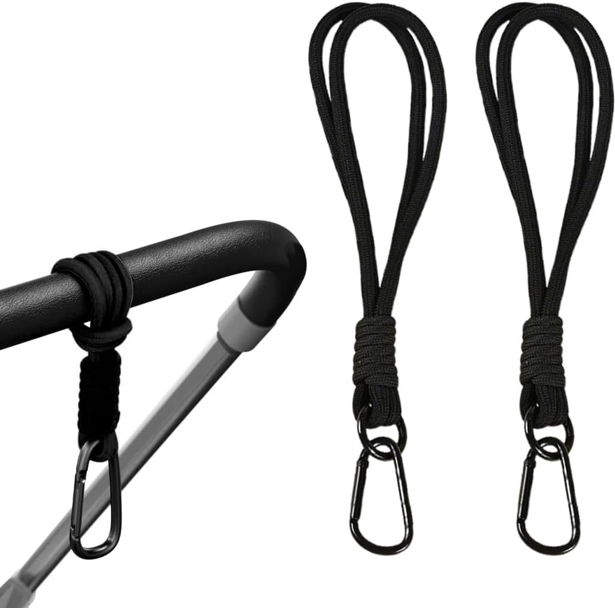 Pram hooks 2 stuks - Aluminium - Robuust en duurzaam - Handen vrij tijdens het winkelen - ShopVlot