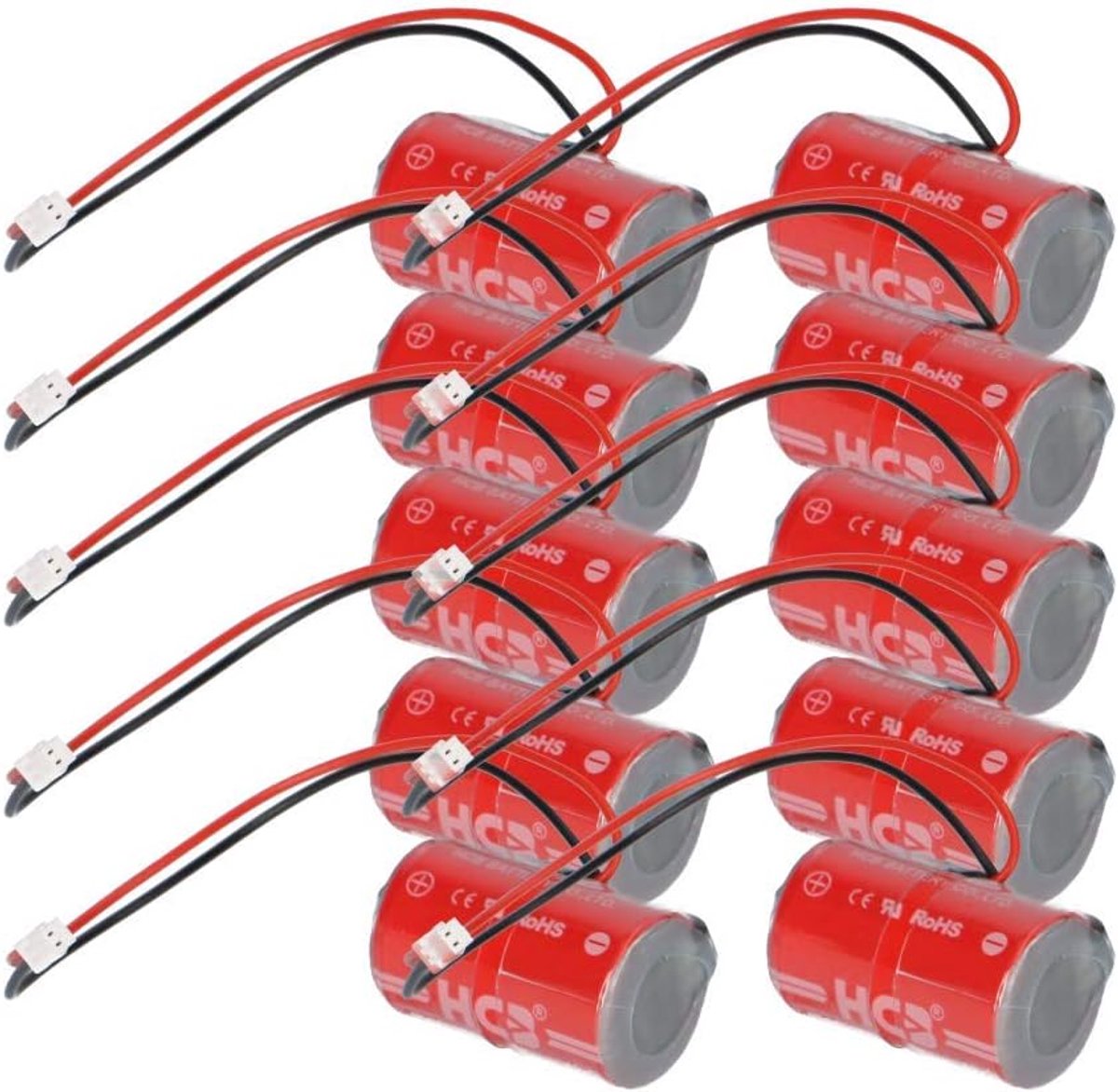 Lithium batterij ER14250M 800mAh - 10 stuks - 3.6V - hoge stroom, ideaal voor Dom Protector - ShopVlot