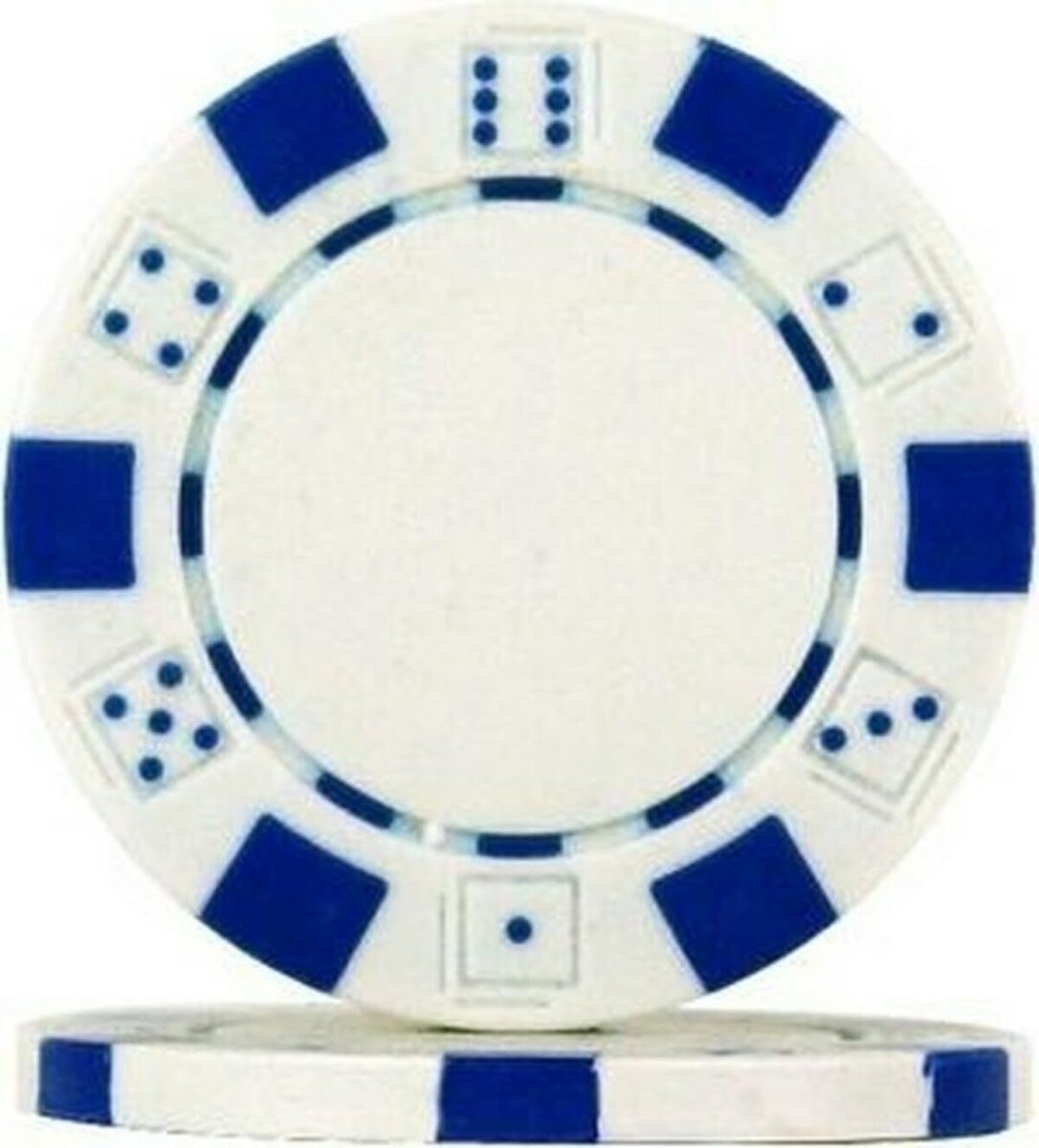 Pokerchips 11.5g - Wit - 25 stuks - Ideaal voor speelavonden - ShopVlot