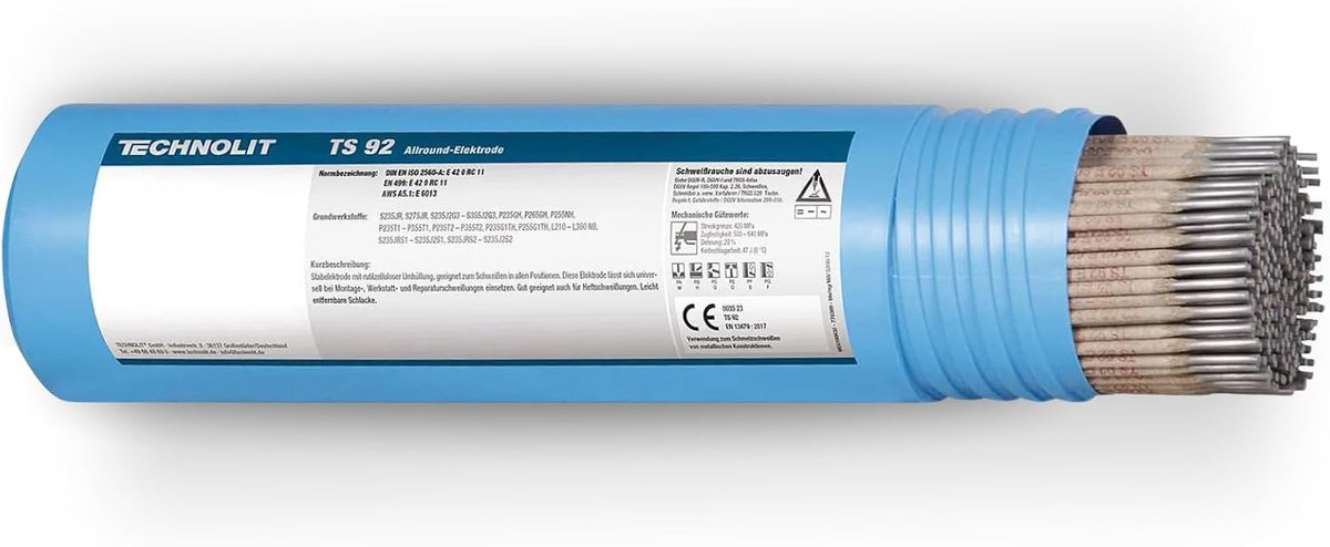 Elektrode 3.25 x 350 mm - rutiele cellulose - universeel in alle posities - efficiënt werken - ShopVlot