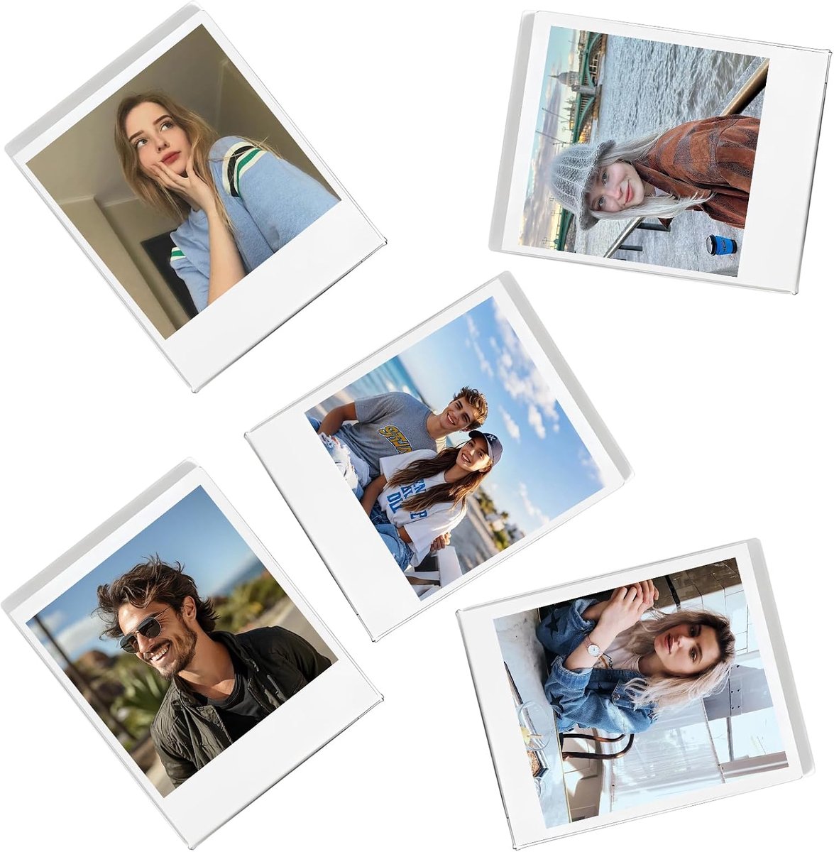 Acryl Magnetisch Fotolijstje 2x3 Inch - Transparant - Geschikt voor Instax Mini en Polaroid - Fridge Photo Holder - ShopVlot