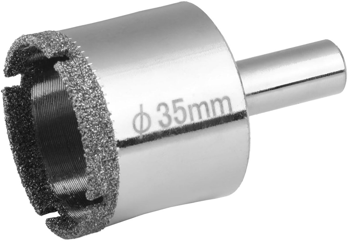 Diamantboor 35mm - Diamantcoating - Voor glas, tegels en keramiek - Snelle en nauwkeurige doorboring - ShopVlot