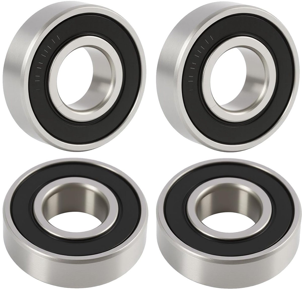 Kogellagers 6006-2RS 30x55x13 mm - Koolstofstaal - Dubbele afdichting - Geschikt voor machines - ShopVlot