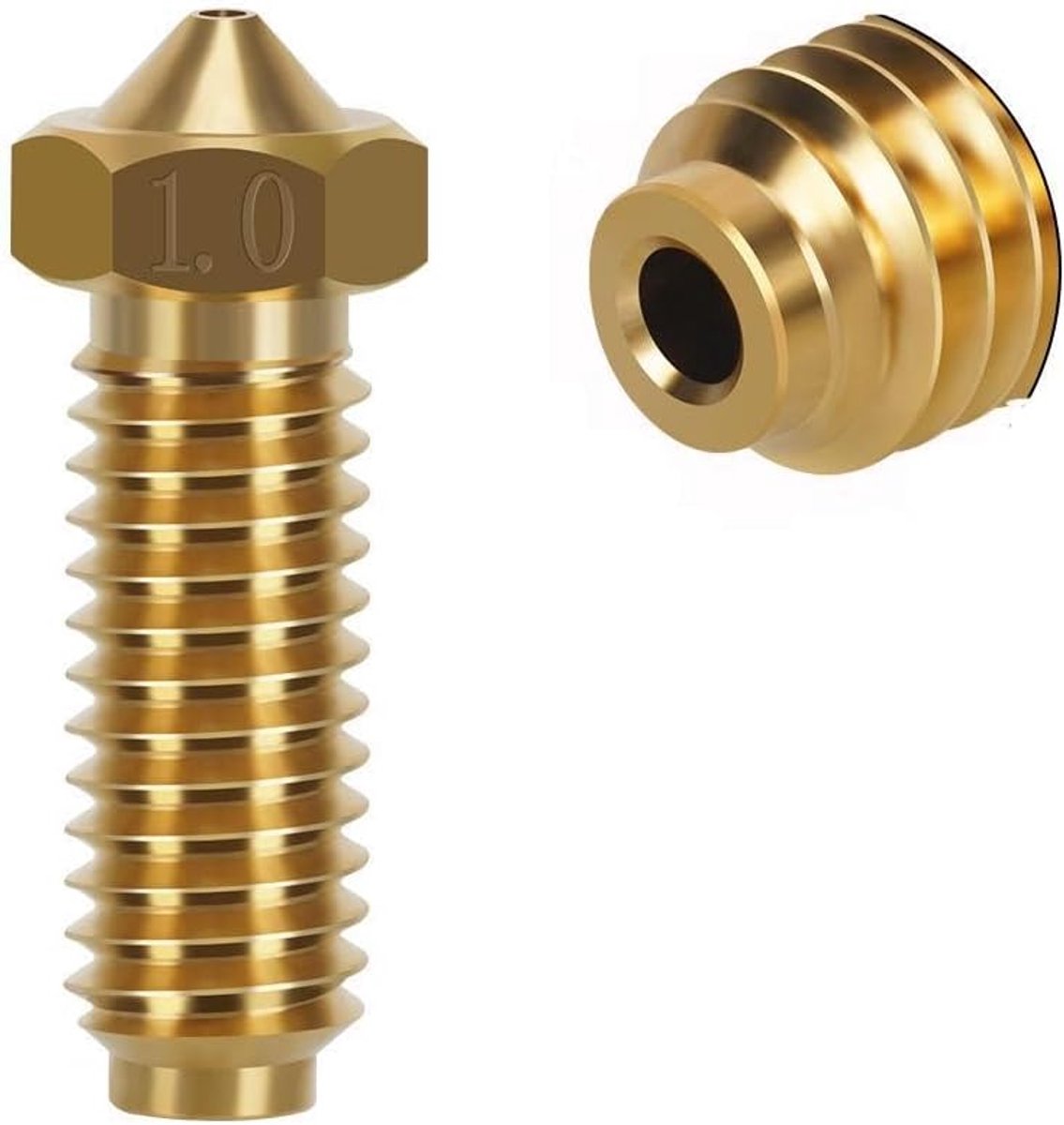 3D printer nozzle 1mm - Kobra 3 vulkaanmondstuk - hoge temperatuur en slijtvast - ShopVlot