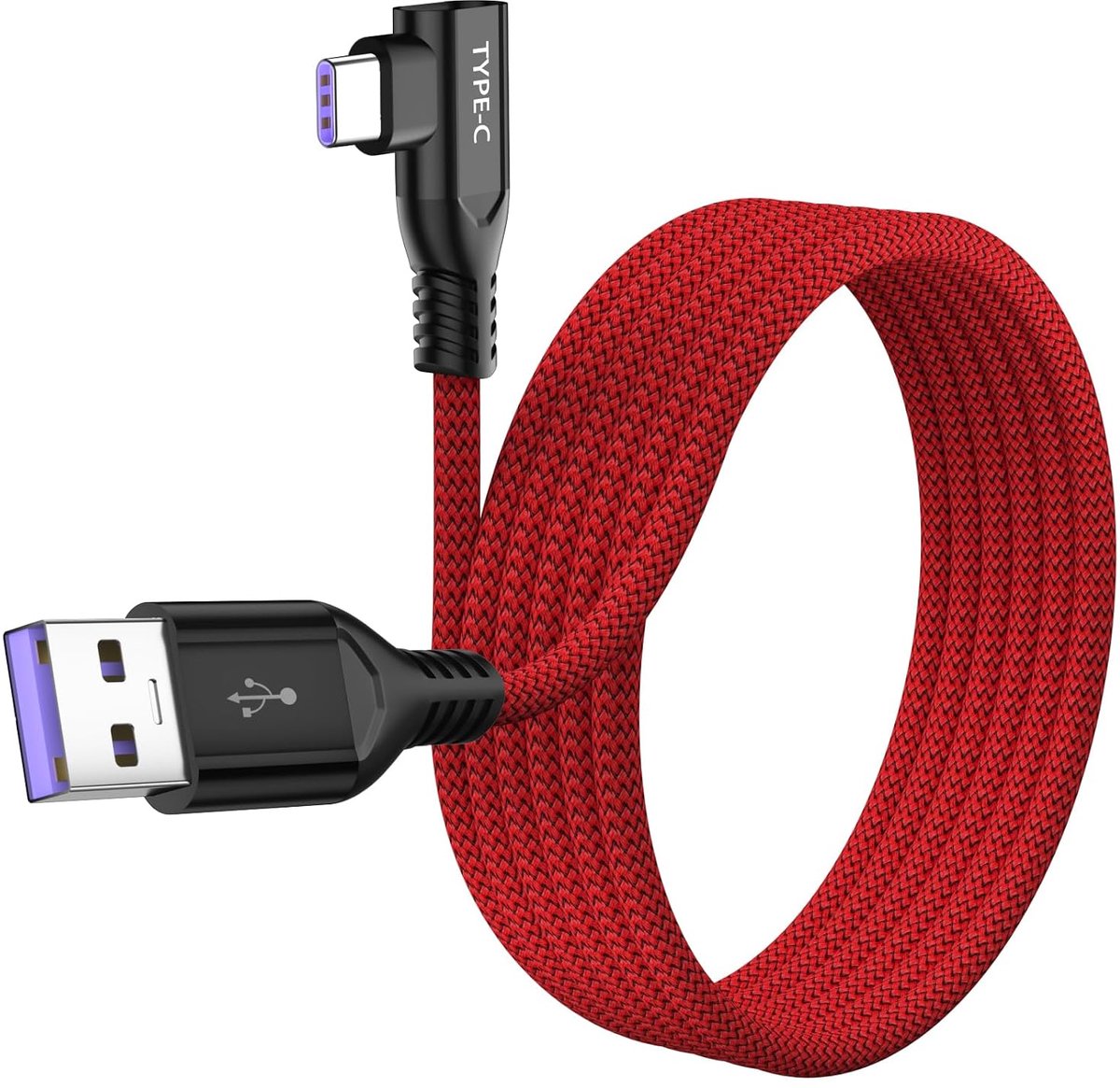 USB C kabel 1,8m - 100W supersnelle oplader - 6A high-speed - perfect voor Honor Magic 7 - ShopVlot