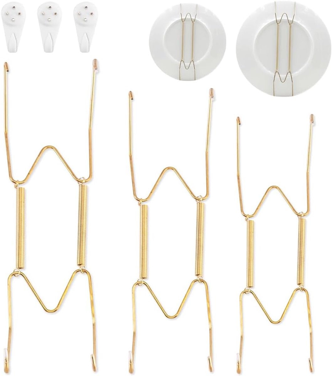 Onzichtbare wandhaken set - 3 stuks - roestvrijstaal - veilige bevestiging voor decoraties - ShopVlot