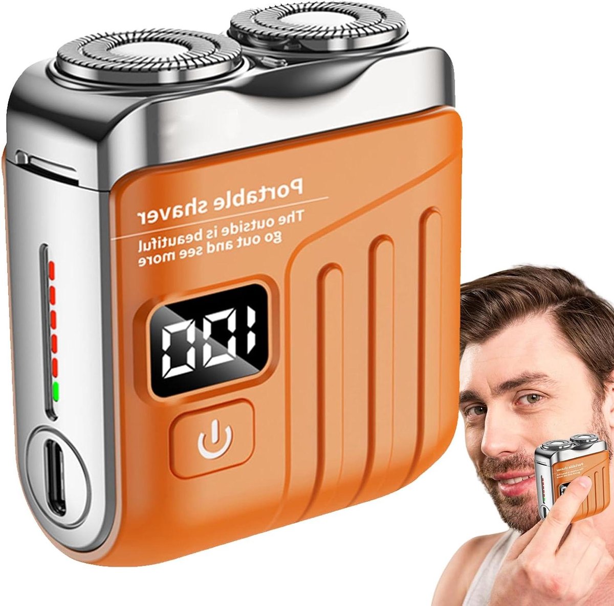 Elektrisch Scheerapparaat - Reisscheerapparaat Reis trimmer - Snel Scheren - Waterdicht en Wasbaar - 82g - Zwart